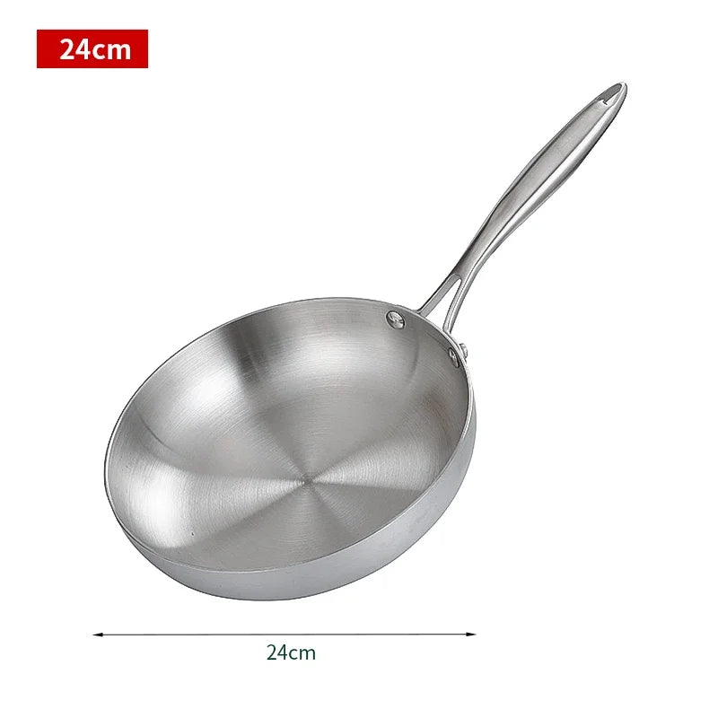 Royallure Non-Stick Frying Pan - Best Stainless Steel Cookware for Gas and Induction Stoves, 22cm to 28cm Sizes 7
