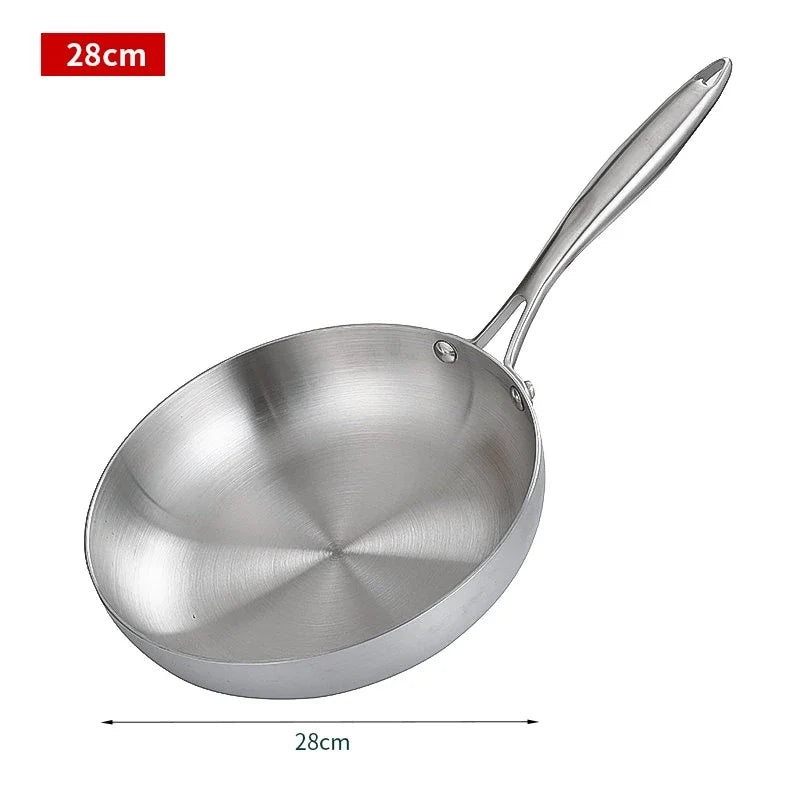 Royallure Non-Stick Frying Pan - Best Stainless Steel Cookware for Gas and Induction Stoves, 22cm to 28cm Sizes 8