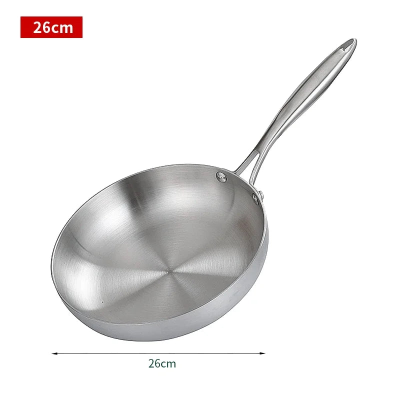 Royallure Non-Stick Frying Pan - Best Stainless Steel Cookware for Gas and Induction Stoves, 22cm to 28cm Sizes 9