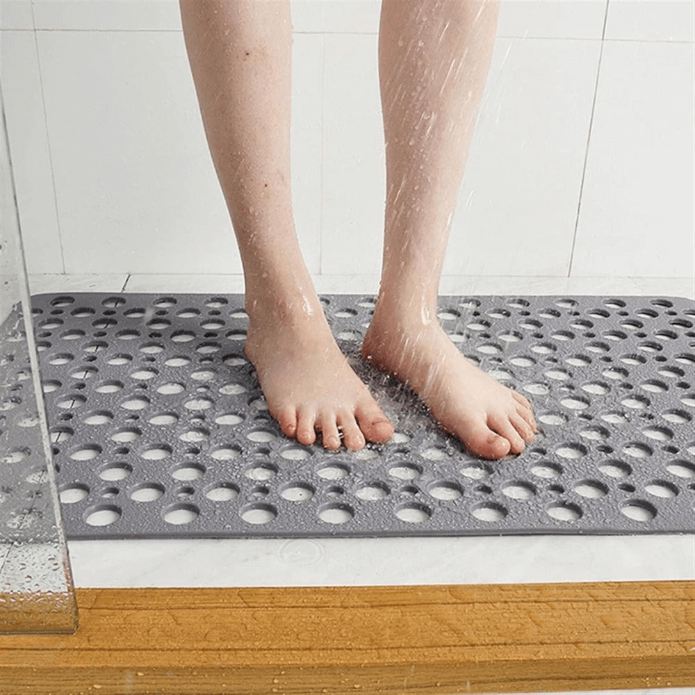 Royallure Non Slip Bath Mat with Drain Holes – Rectangular Shower Mat for Enhanced Bathroom Safety and Comfort 2