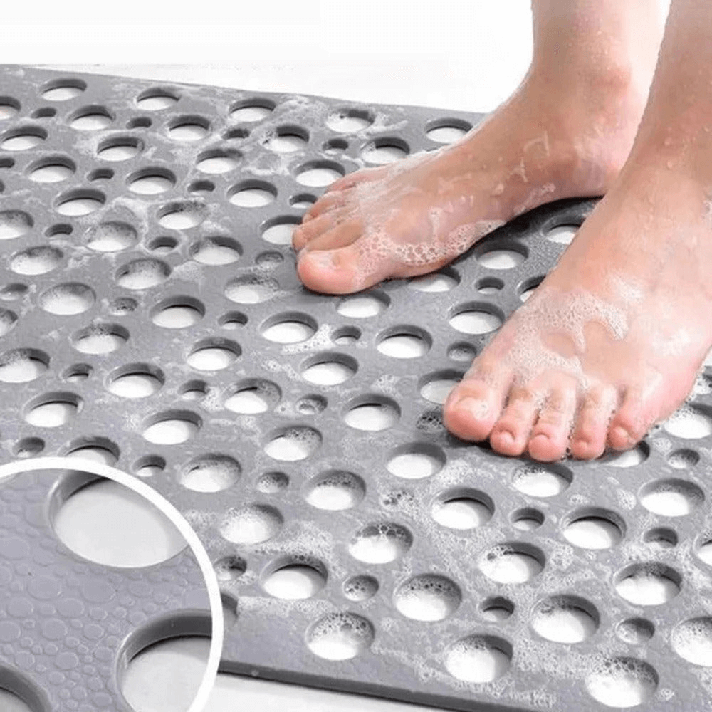 Royallure Non Slip Bath Mat with Drain Holes – Rectangular Shower Mat for Enhanced Bathroom Safety and Comfort 3