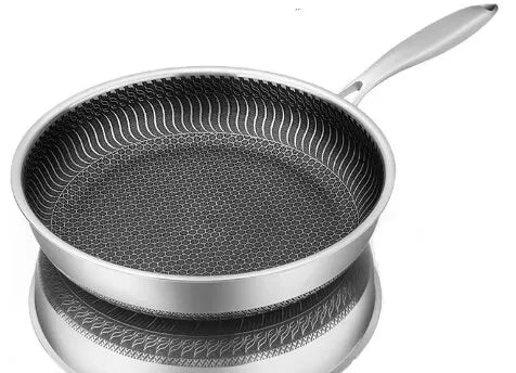 Royallure Non Stick Frying Pan – Tri-Ply Stainless Steel Skillet with Double-Sided Honeycomb Design for All Stove Types 6