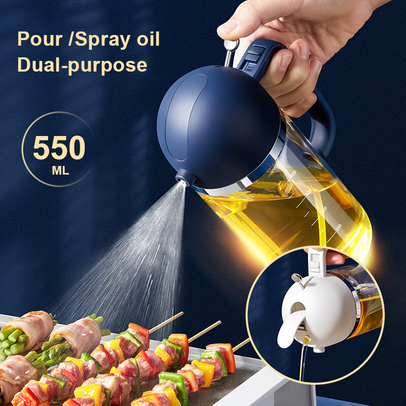 Royallure Olive Oil Spray Bottle - Dual-Purpose Oil Sprayer for Cooking and BBQ 1