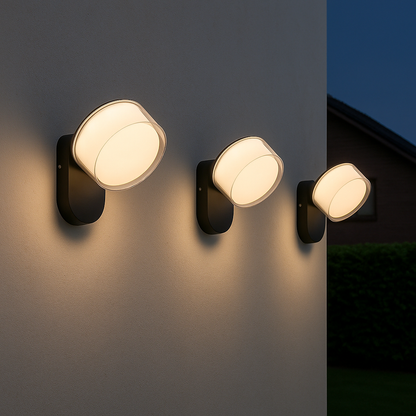 Royallure Outdoor Wall Lamp, Height Adjustable LED Sconce with Warm White Light 1
