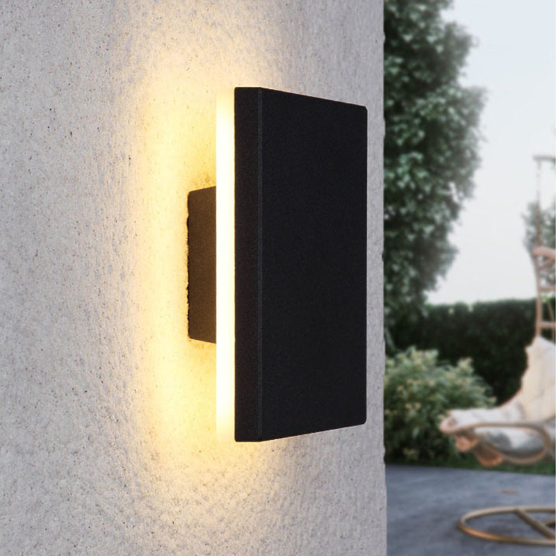 Royallure Outdoor Wall Lamp, IP65 Waterproof LED Sconce, Modern Round/Square Design 15