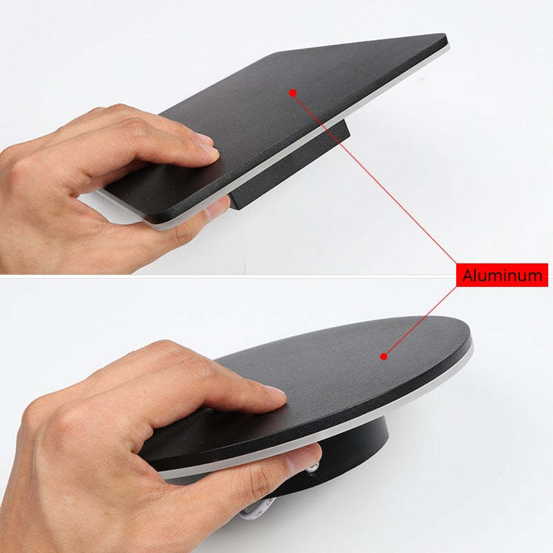 Royallure Outdoor Wall Lamp, IP65 Waterproof LED Sconce, Modern Round/Square Design 8