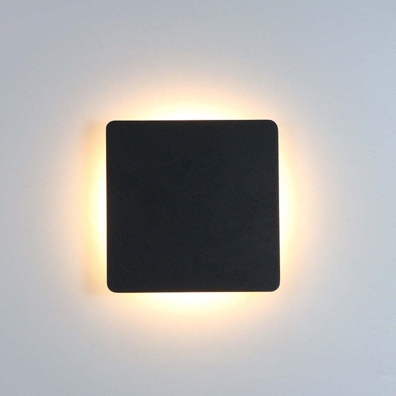Royallure Outdoor Wall Lamp, IP65 Waterproof LED Sconce, Modern Round/Square Design 9