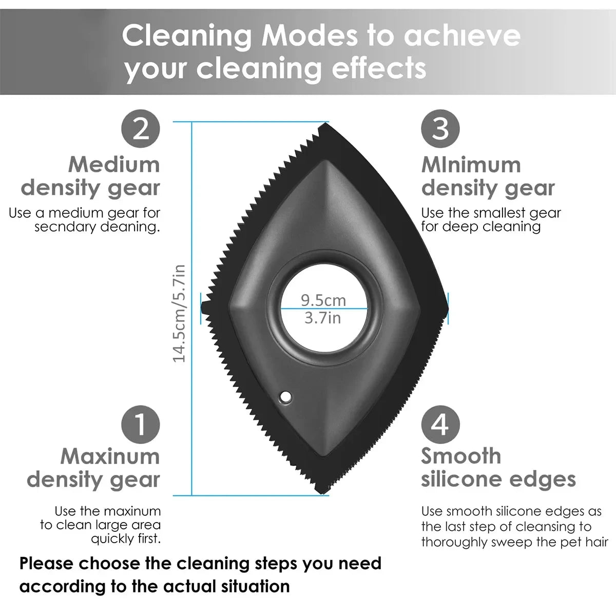 Royallure Pet Hair Remover with 4 Cleaning Modes, Eco-Friendly and Reusable 5