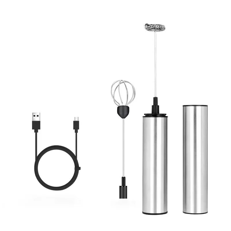 Royallure Portable Electric Milk Frother – USB Rechargeable Handheld Foam Maker for Coffee, Milk, and Eggs 5