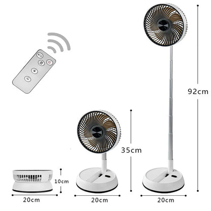 Royallure Portable Fan with Remote Control – 7200mAh Battery Powered, Oscillating Personal Fan for Home and Camping Use 0