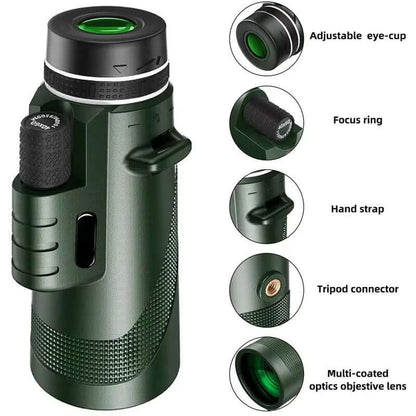 Royallure Portable HD Monocular Telescope 80X Magnification Waterproof – Best Monocular for Bird Watching and Long Distance Viewing 5