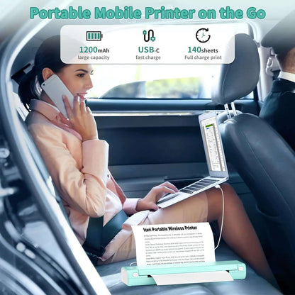 Royallure Portable Photo Printer with Bluetooth Connectivity – Compact Ink-Free Handheld Printer for Travel and On-the-Go Printing 7