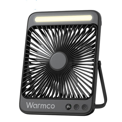 Royallure Portable Rechargeable Desk Fan – 20000mAh Battery, 4 Speeds, Quiet Operation, LED Light, Compact Design for Office and Outdoor Use 6