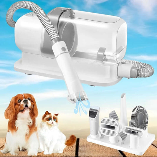 Royallure Professional Dog Grooming Kit with Vacuum – 5-in-1 Pet Grooming Kit for Dogs with Ultra-Quiet Clipper and Large Dust Capacity 0