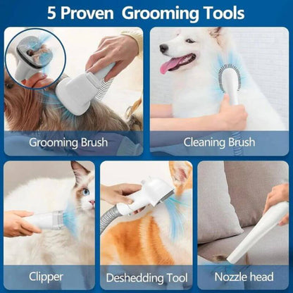 Royallure Professional Dog Grooming Kit with Vacuum – 5-in-1 Pet Grooming Kit for Dogs with Ultra-Quiet Clipper and Large Dust Capacity 1