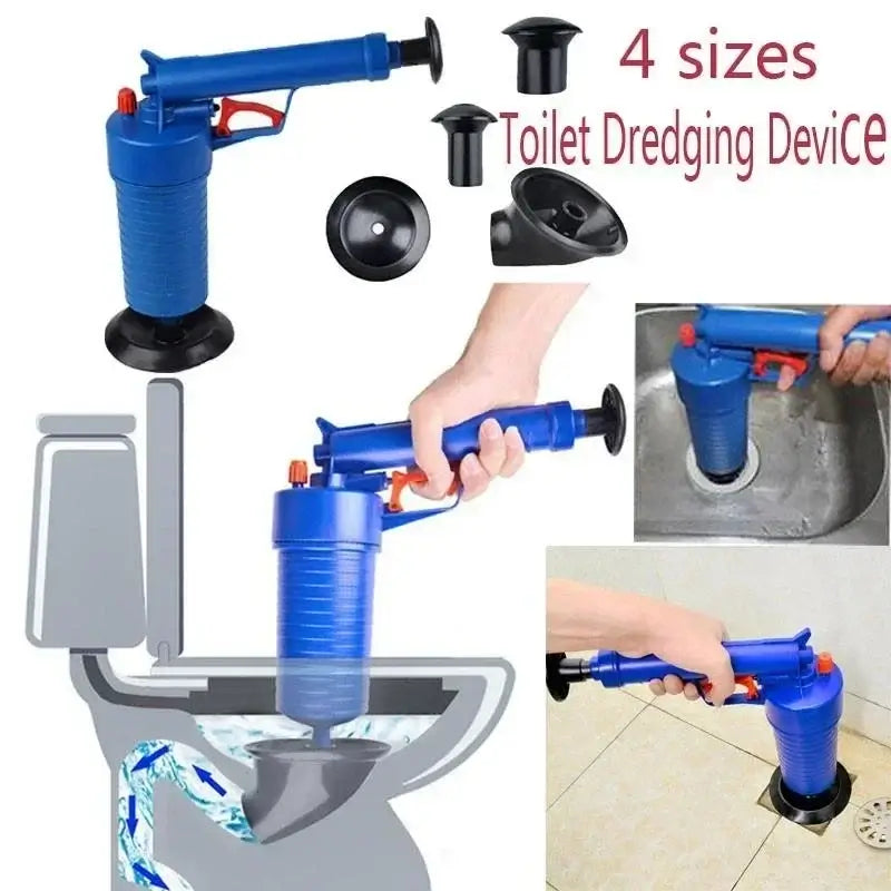 Royallure Pump Action Drain Cleaner – High Pressure Drain Unblocker for Toilets and Sinks, Efficient Sewer Drain Cleaning Tool 0