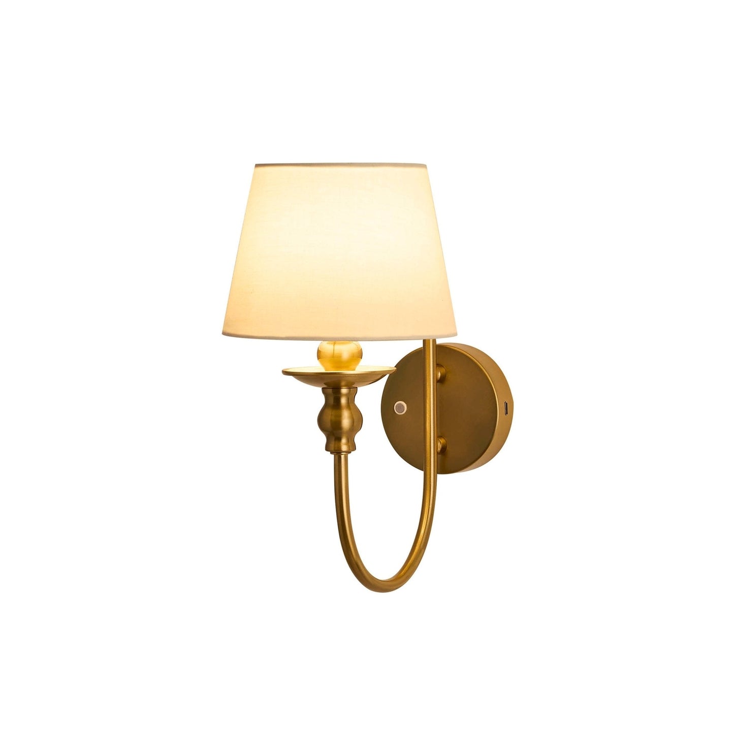 Royallure Rechargeable Dimmable LED Wall Sconce Light in Elegant Brass Finish 1