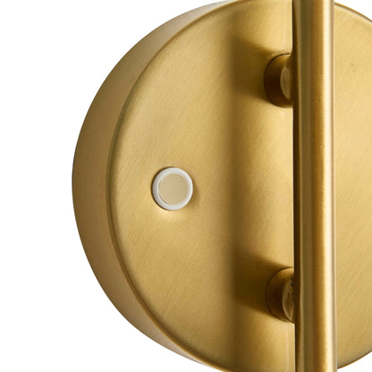 Royallure Rechargeable Dimmable LED Wall Sconce Light in Elegant Brass Finish 7