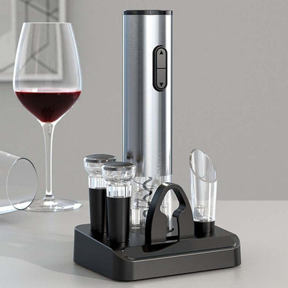 Royallure Rechargeable Electric Wine Opener Set with Pouring Gadget and Vacuum Sealer - Best Electric Wine Bottle Opener 0