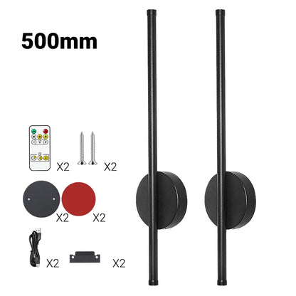 Royallure Rechargeable LED Wall Sconces with Remote Control – Dimmable, Adjustable Color Temperature, Magnetic Base, 50-80cm 6