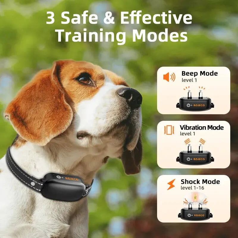 Royallure Rechargeable Waterproof Dog Training Collar, Shock E Collar with Remote Control 3