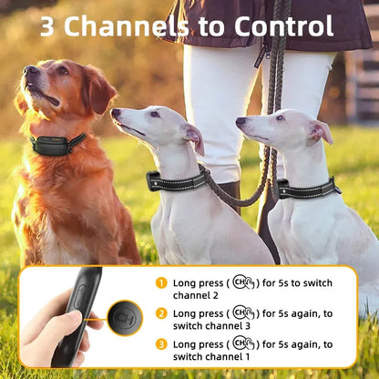 Royallure Rechargeable Waterproof Dog Training Collar, Shock E Collar with Remote Control 7