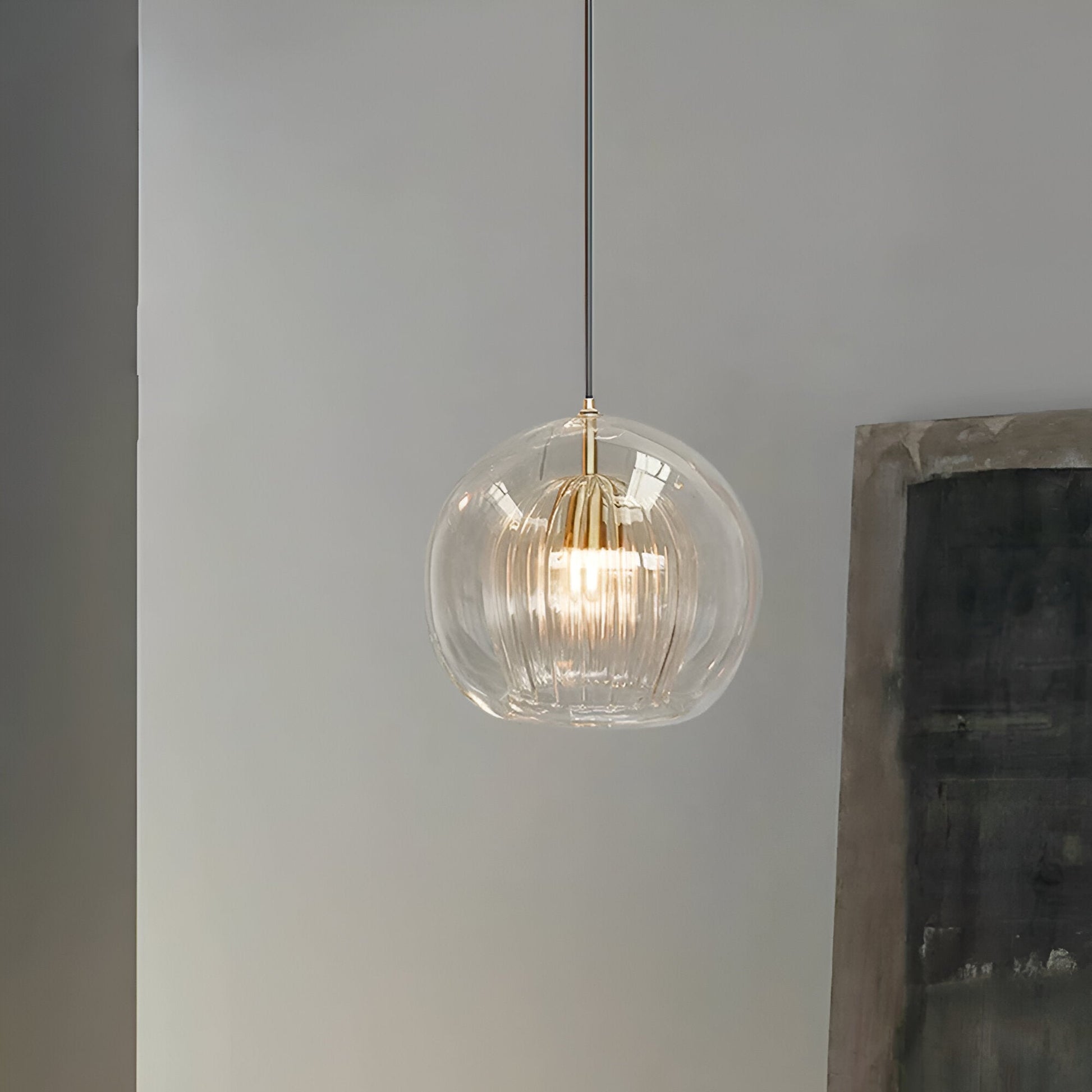 Royallure Retro Glass Pendant Light - Stylish Kitchen Hanging Lights for Home Decor 6