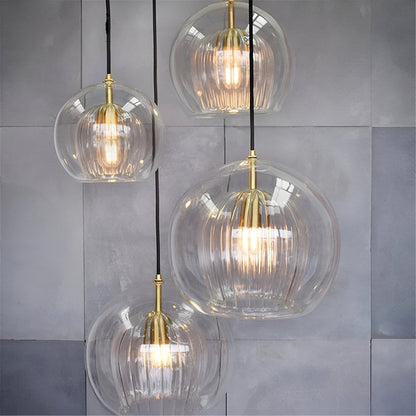 Royallure Retro Glass Pendant Light - Stylish Kitchen Hanging Lights for Home Decor 8