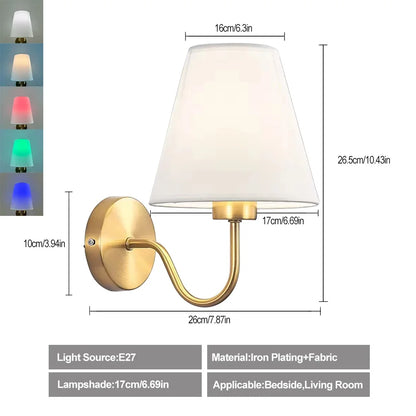 Royallure Retro Rechargeable Wall Sconce with RGB LED Bulb – Stylish Wall Light for Living Room, Bedroom, and Hallway 6