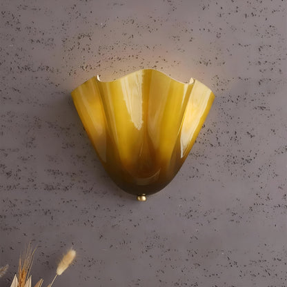 Royallure Retro Stained Glass Wall Sconce with Warm LED Light for Elegant Home Decor 8