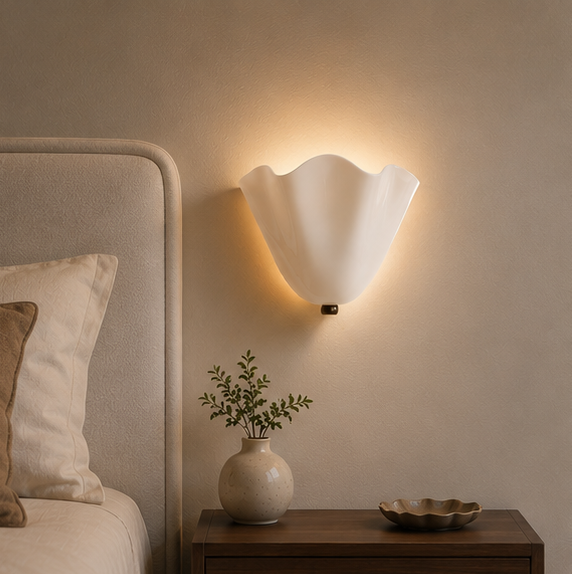 Royallure Retro Stained Glass Wall Sconce with Warm LED Light for Elegant Home Decor warm 