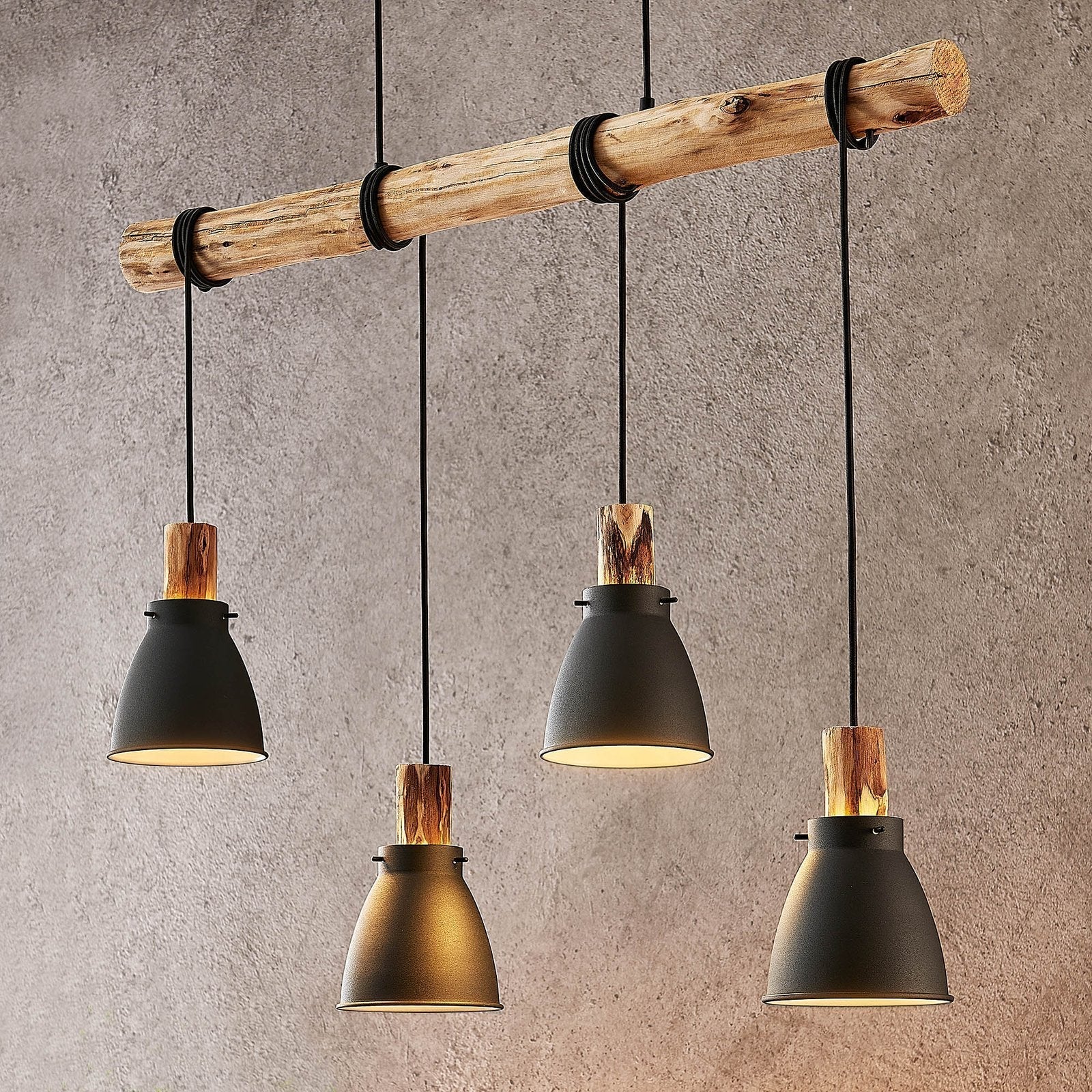 Royallure Rustic Kitchen Pendant Lighting with Adjustable Shades for Dining Island 1