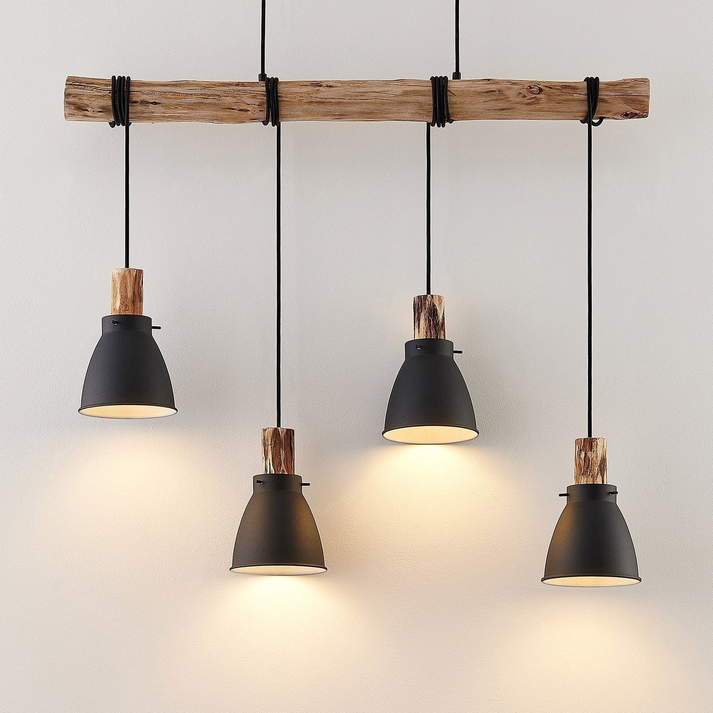 Royallure Rustic Kitchen Pendant Lighting with Adjustable Shades for Dining Island 3
