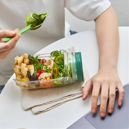 Royallure Salad Shaker Jar with Built-In Dressing Cup for Fresh On-the-Go Meals 5