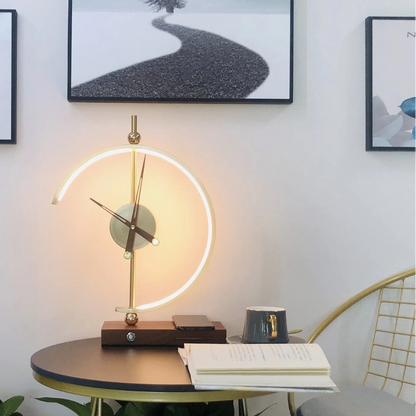 Royallure Sculptural Clock with Ambient Lighting and Wireless Charging 3