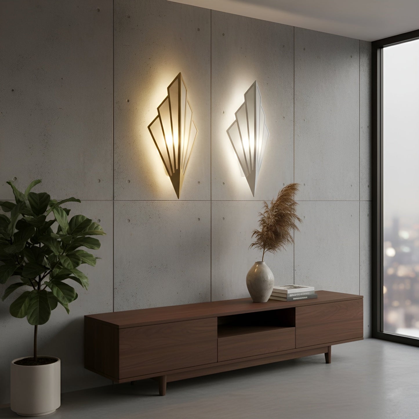 Royallure Sculptural LED Wall Light, Modern Bathroom Sconce for Home Decor 2