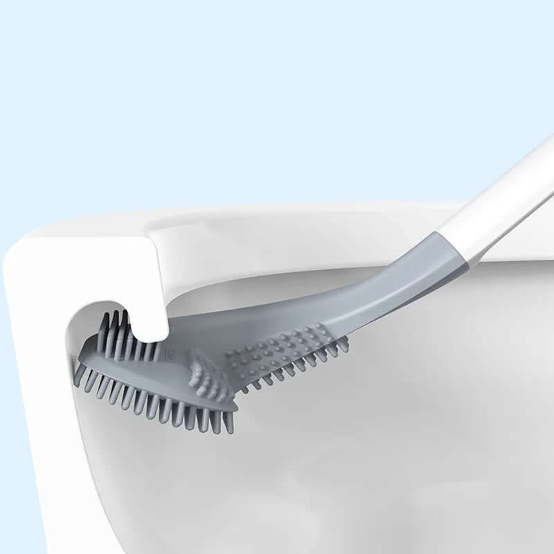 Royallure Silicone Toilet Brush with Holder – Durable, Hygienic Bristles for Deep Cleaning, Easy Adhesive Installation 2