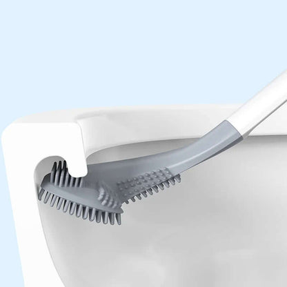 Royallure Silicone Toilet Brush with Holder – Durable, Hygienic Bristles for Deep Cleaning, Easy Adhesive Installation 2