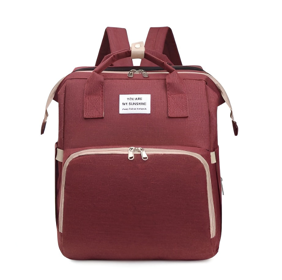 Royallure Smart Diaper Bag Backpack with Foldable Bed and USB Charging Port 12