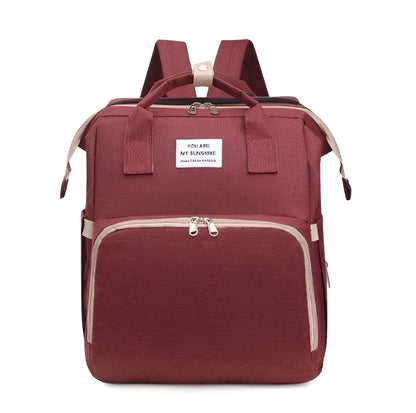 Royallure Smart Diaper Bag Backpack with Foldable Bed and USB Charging Port 12