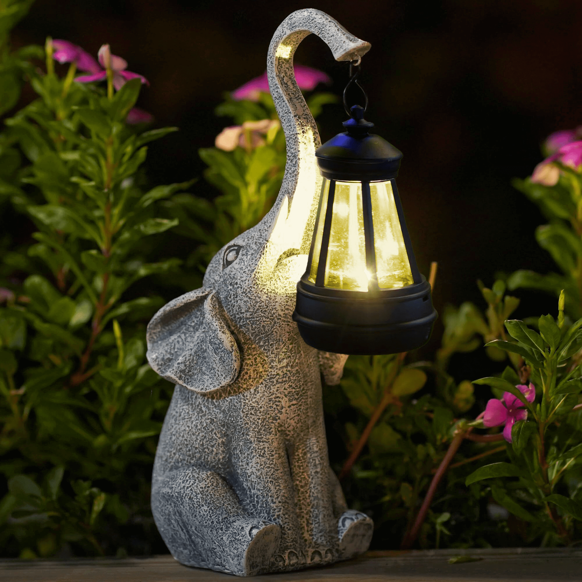 Royallure Solar Garden Lamp with Charming Elephant Design – Outdoor Solar Lights for Garden Decor and Automatic Glow 0
