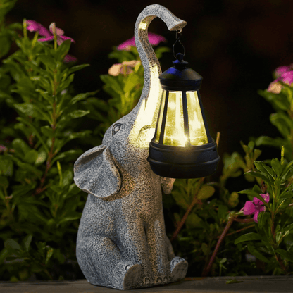 Royallure Solar Garden Lamp with Charming Elephant Design – Outdoor Solar Lights for Garden Decor and Automatic Glow 0