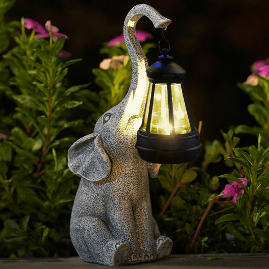 Royallure Solar Garden Lamp with Charming Elephant Design – Outdoor Solar Lights for Garden Decor and Automatic Glow 0