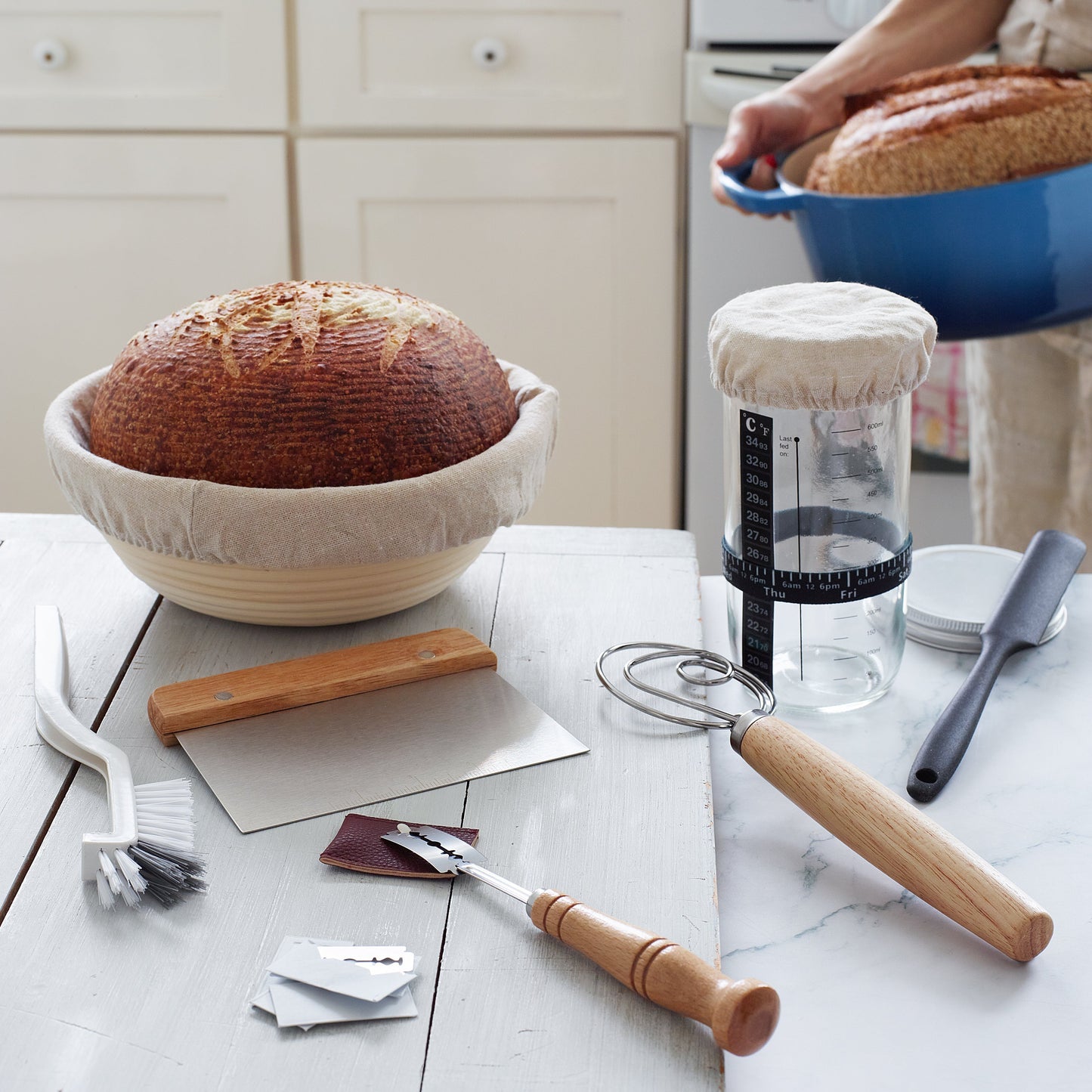 Royallure Sourdough Baking Set with Banneton Basket and Precision Tools for Artisan Bread 6