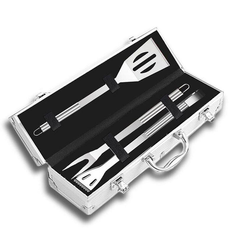 Royallure Stainless Steel BBQ Tool Set with Aluminum Case - Complete Grill Utensils 0