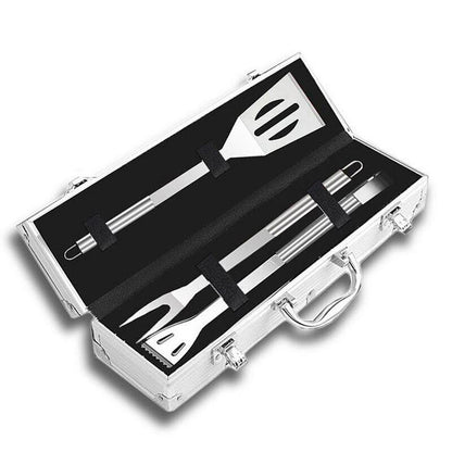 Royallure Stainless Steel BBQ Tool Set with Aluminum Case - Complete Grill Utensils 0