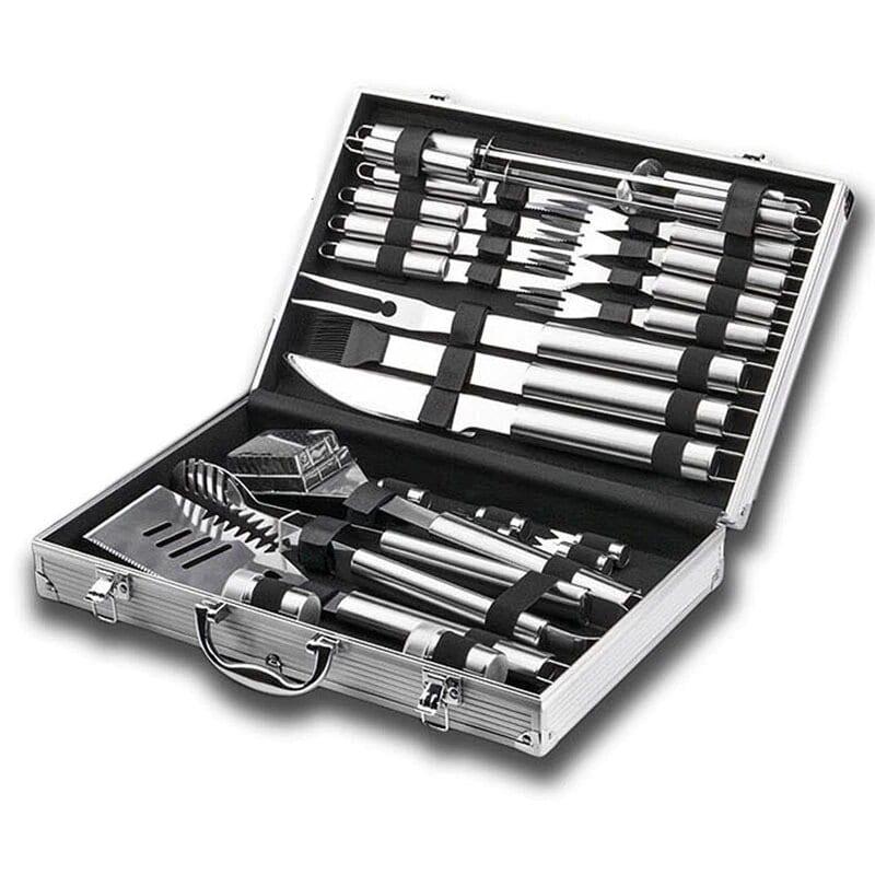 Royallure Stainless Steel BBQ Tool Set with Aluminum Case - Complete Grill Utensils 6