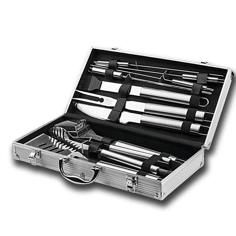Royallure Stainless Steel BBQ Tool Set with Aluminum Case - Complete Grill Utensils 8