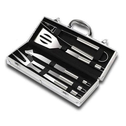 Royallure Stainless Steel BBQ Tool Set with Aluminum Case - Complete Grill Utensils 9