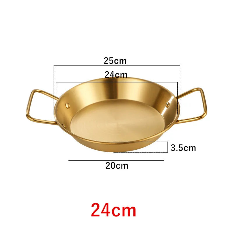 Royallure Stainless Steel Cooking Pot with Double Handle – Induction Compatible Frying Pan, Elegant Design, Multiple Sizes Available 10